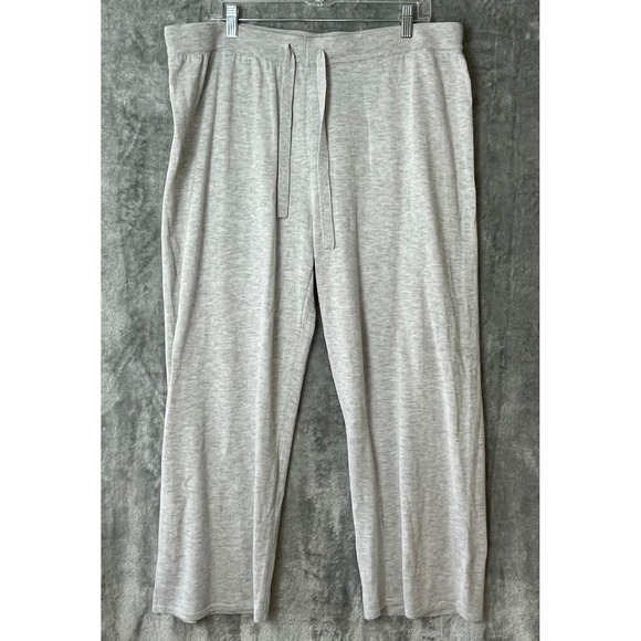 Member's Mark Pants - Members Mark Cashmere Blend Wide Leg Pants Womens XL X-large Gray Quiet Luxury